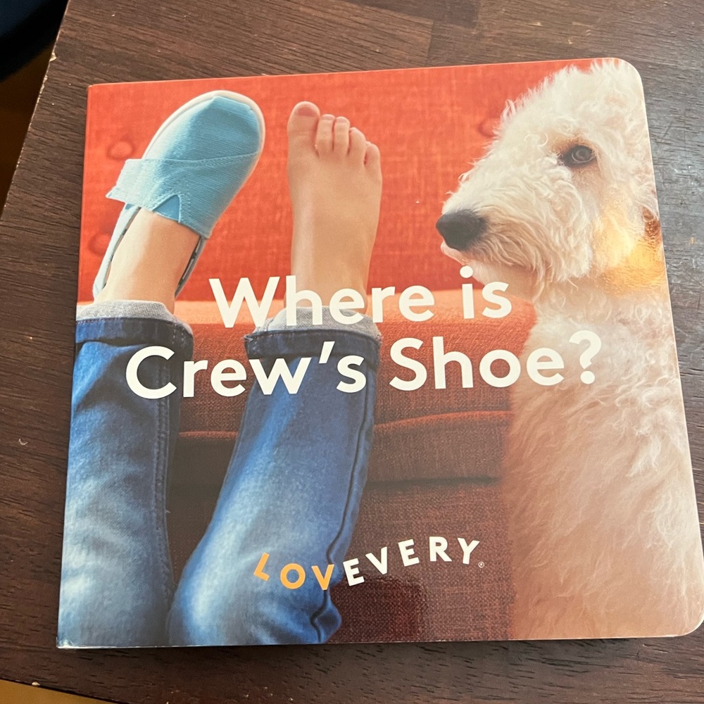 Lovevery book - Where’s Crew’s Shoe?